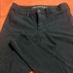 American Eagle skinny stretch jeggings size 6 black